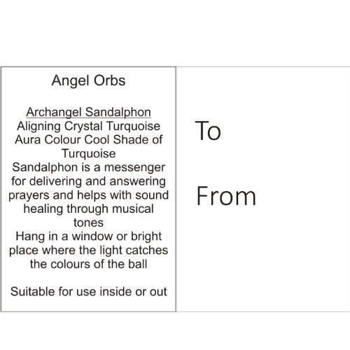 Angel Orb - Archangel Sandalphon - Turquoise Angel Orb - Archangel Sandalphon - Turquoise